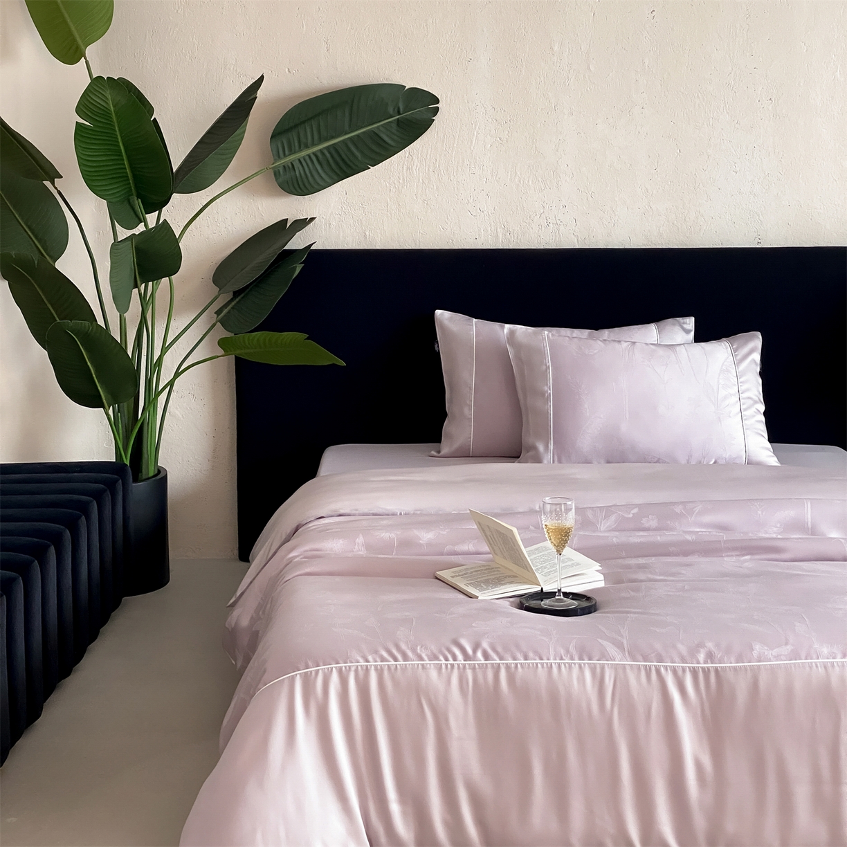 91家纺网 家纺一手货源 找家纺 （总）FORTWO家纺原创设计（FOR TWO家纺） 2026新款60兰精天丝提花雅颂四件套-琉璃梦境