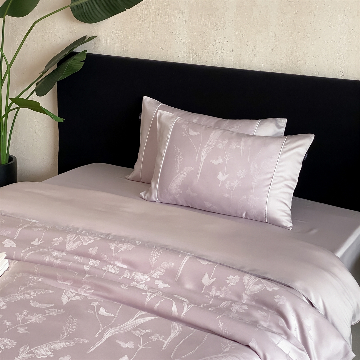 91家纺网 家纺一手货源 找家纺 （总）FORTWO家纺原创设计（FOR TWO家纺） 2026新款60兰精天丝提花雅颂四件套-琉璃梦境