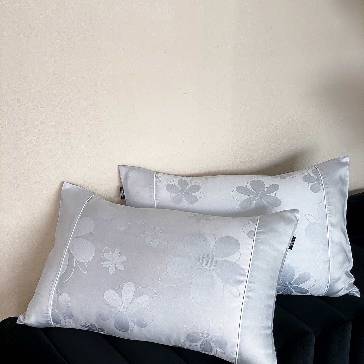 FORTWO家纺原创设计（FOR TWO家纺） 2026新款60兰精天丝提花嵌绳单品枕套雅颂系列 一路向阳