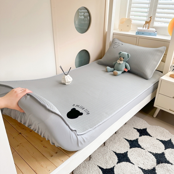 91家纺网 家纺一手货源 找家纺 爱思凯家纺 2025新款水晶边-牛奶绒学生床褥-第三批 水晶边床褥-暗粉