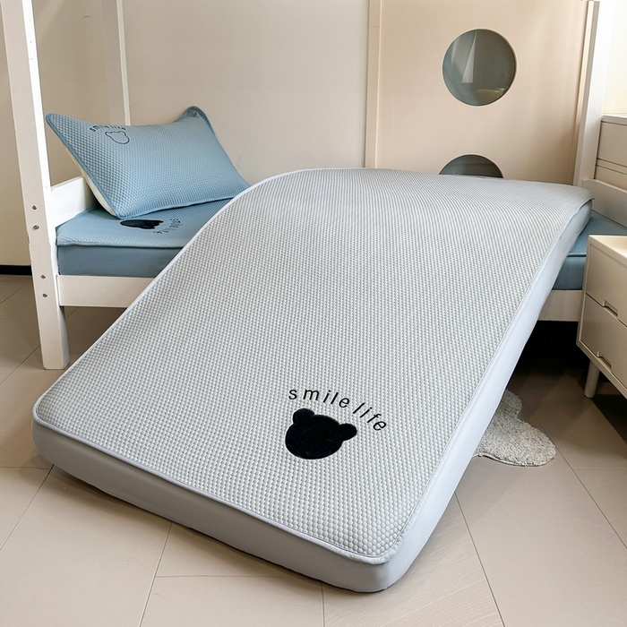 91家纺网 家纺一手货源 找家纺 （总）爱思凯家纺 2026新款【学生】PE真豆豆-八宝熊 -床笠款【场景一】