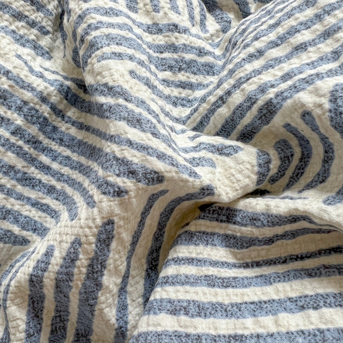 91家纺网 家纺一手货源 找家纺 欧尚家纺 2026新款泡芙纱夏被四件套简单款 浅川纹