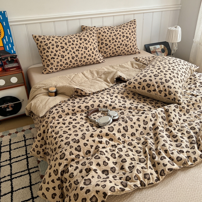 91家纺网 家纺一手货源 找家纺 （总）禾沐  2026新款泡芙纱夏被四件套简单款