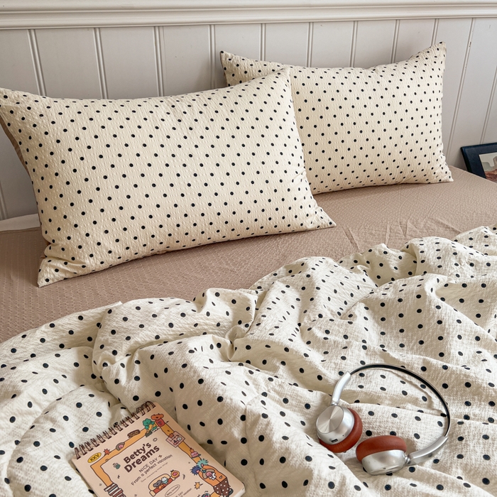 91家纺网 家纺一手货源 找家纺 （总）禾沐  2026新款泡芙纱夏被四件套简单款