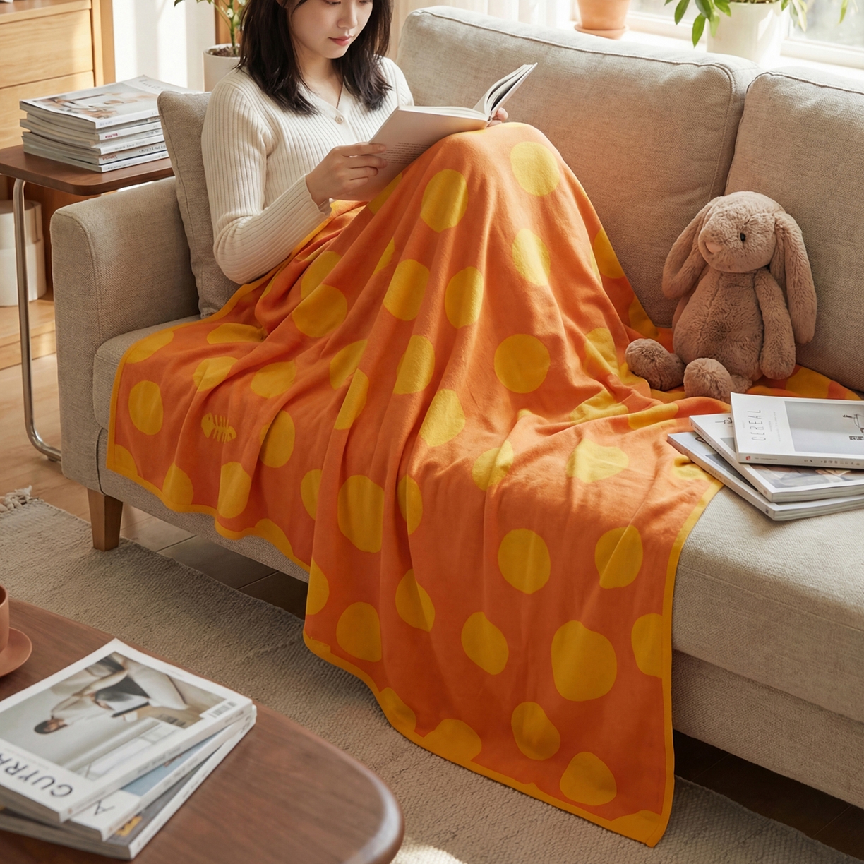 91家纺网 家纺一手货源 找家纺 （总）暖绵绵家纺 2026新款全棉亲肤舒适毯子-艾蜜欧