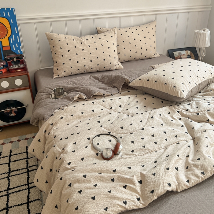 91家纺网 家纺一手货源 找家纺 （总） 梵希雅  2026新款泡芙纱夏被四件套简单款