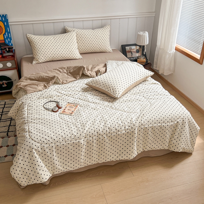 91家纺网 家纺一手货源 找家纺 （总） 梵希雅  2026新款泡芙纱夏被四件套简单款