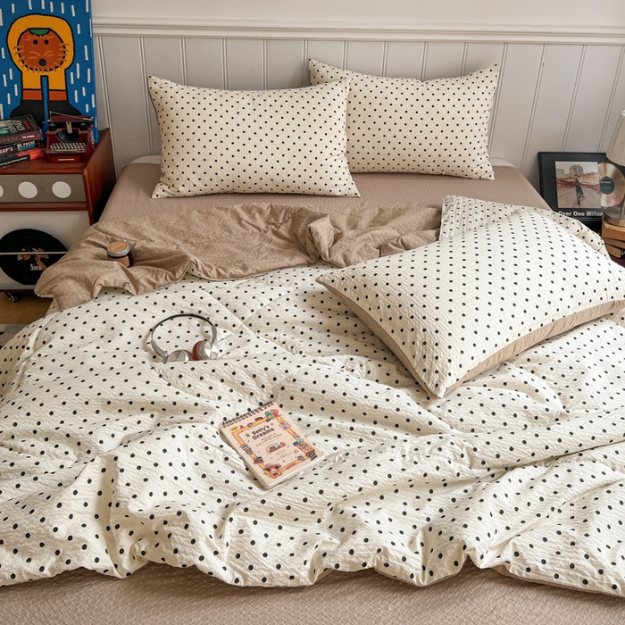 91家纺网 家纺一手货源 找家纺 （总） 梵希雅  2026新款泡芙纱夏被四件套简单款