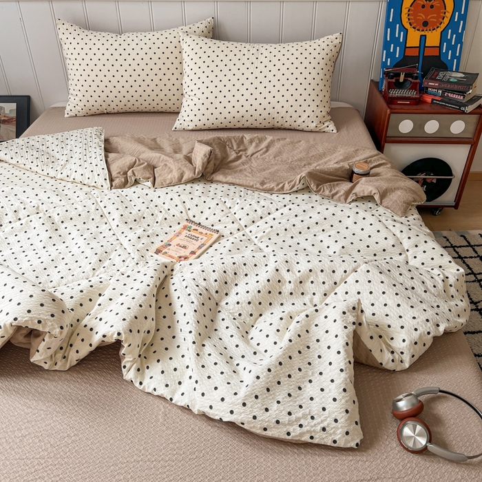 91家纺网 家纺一手货源 找家纺 （总） 梵希雅  2026新款泡芙纱夏被四件套简单款