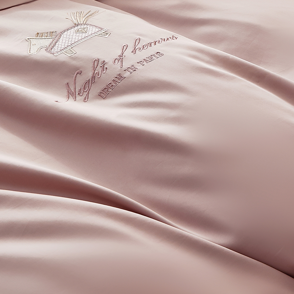 91家纺网 家纺一手货源 找家纺 蒂爵 2026新款高支数长绒棉纯棉刺绣四件套-马上有赚系列 香芋紫