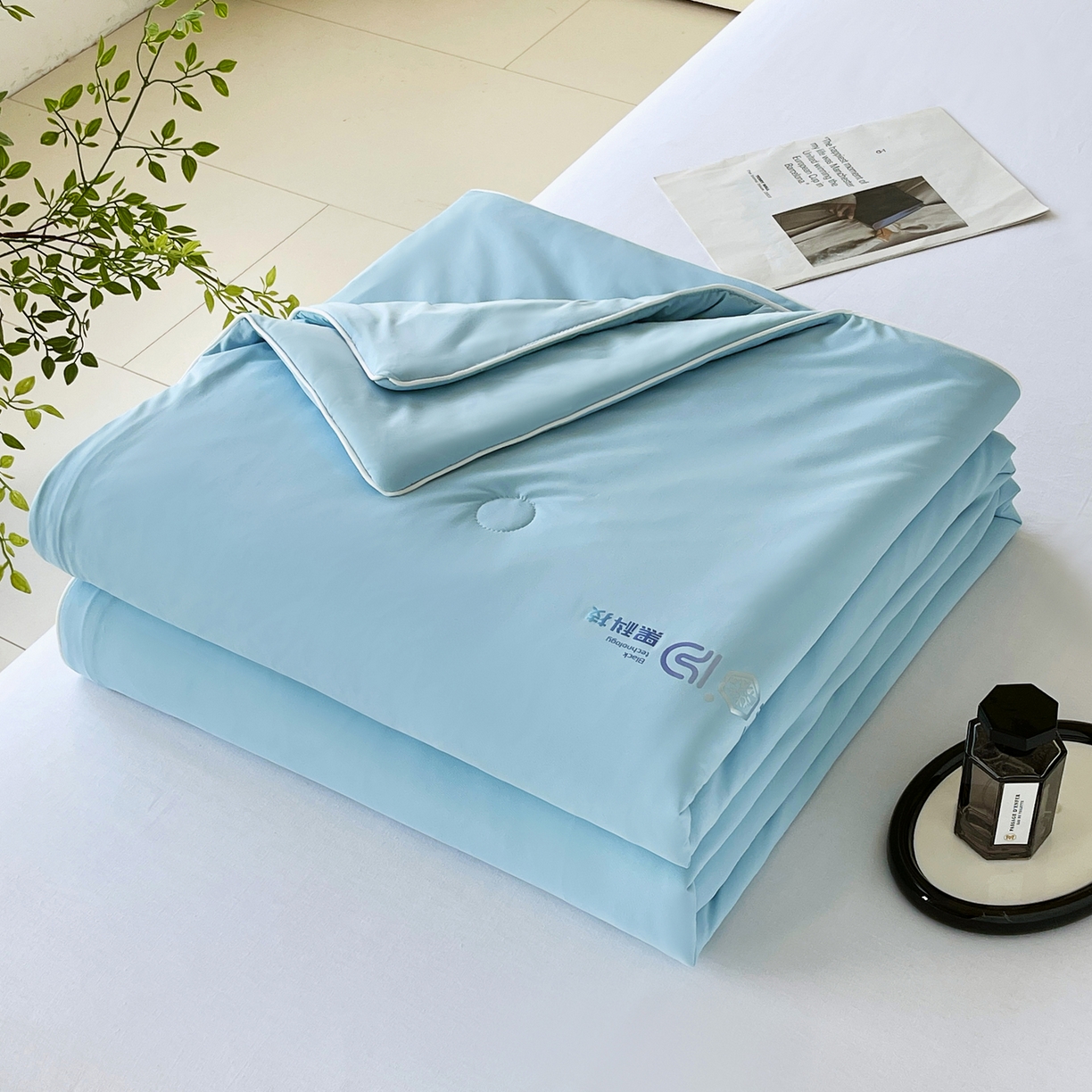 91家纺网 家纺一手货源 找家纺 （总）春皖家纺 2026新款简约百搭小凉皮凉感夏被-冷萃系列