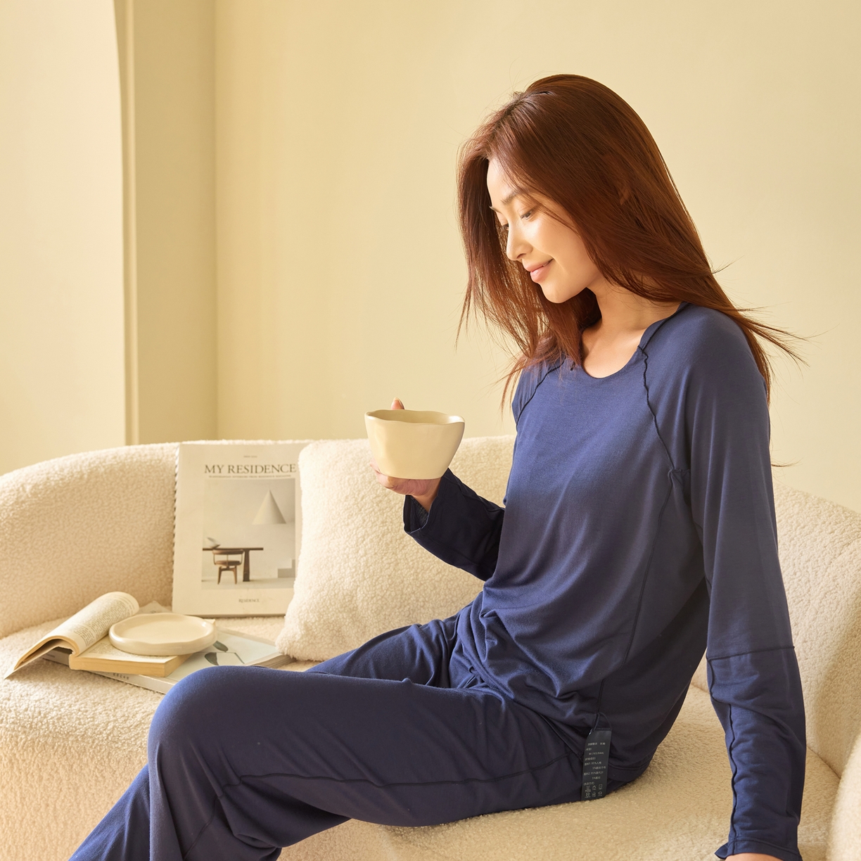 91家纺网 家纺一手货源 找家纺 （总）唯爱品 2026新款NOUSAKU纯色家居服