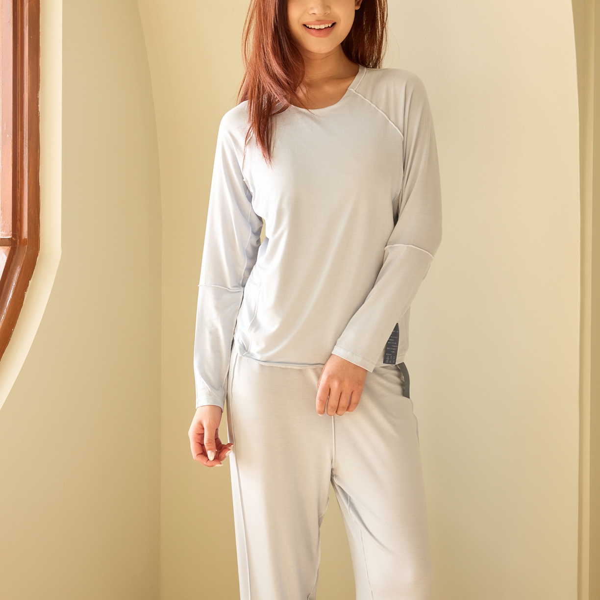 91家纺网 家纺一手货源 找家纺 唯爱品 2026新款NOUSAKU纯色家居服 浮岛蓝