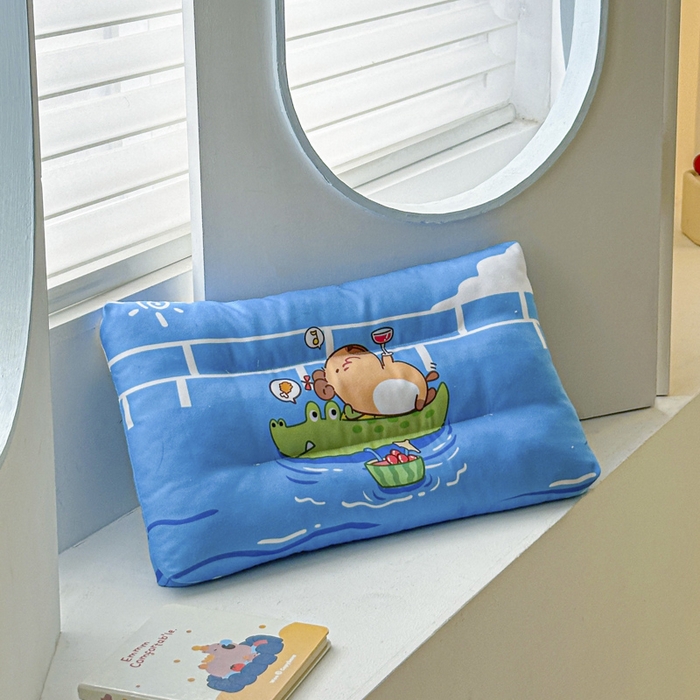 91家纺网 家纺一手货源 找家纺 （总）暖羽屋羽绒馆 2026新款卡通枕头婴幼儿枕芯 儿童学生小枕头 宿舍枕头 婴儿床枕头 小孩枕头