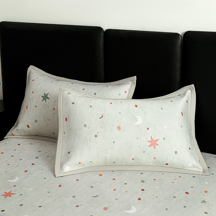 91家纺网 家纺一手货源 找家纺 富馨莱 2026新款高端竹纤维席子平铺款软凉席三件套夏季凉席席子 星月交辉