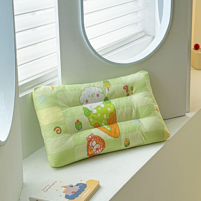 暖羽屋羽绒馆 2026新款卡通枕头婴幼儿枕芯 儿童学生小枕头 宿舍枕头 婴儿床枕头 小孩枕头 清爽狗狗 