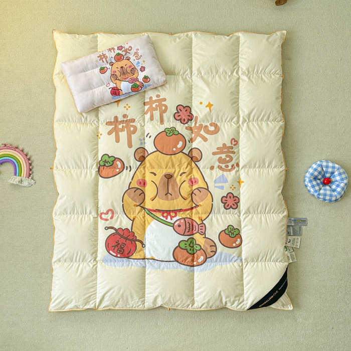 91家纺网 家纺一手货源 找家纺 暖羽屋羽绒馆 2026新款卡通枕头婴幼儿枕芯 儿童学生小枕头 宿舍枕头 婴儿床枕头 小孩枕头 柿柿如意 