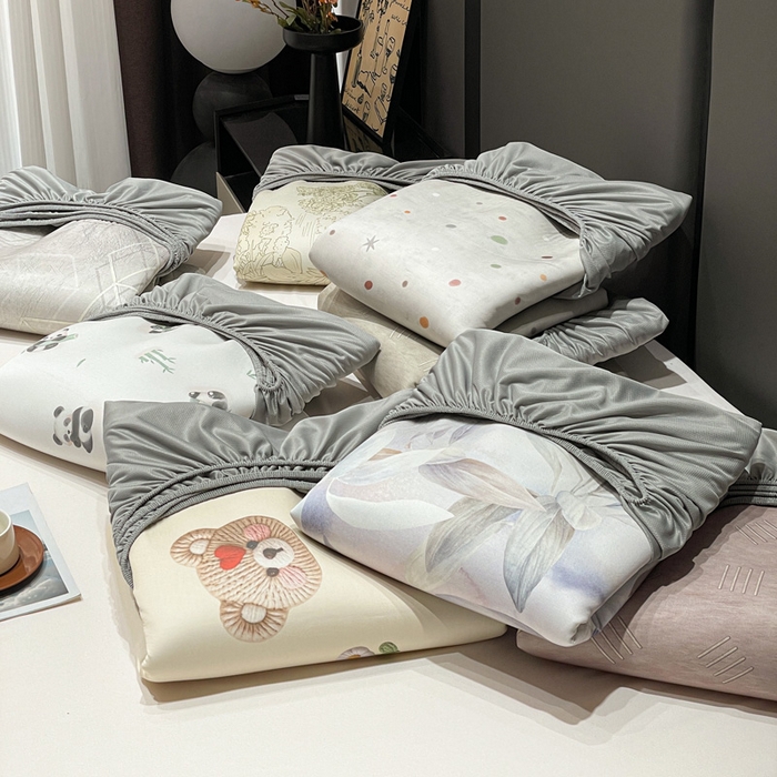 91家纺网 家纺一手货源 找家纺 富馨莱 2026新款高端竹纤维床笠款软凉席三件套夏季凉席席子 组合图仅供参考不可下单