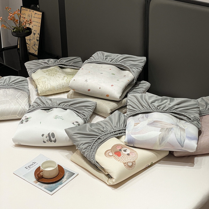 91家纺网 家纺一手货源 找家纺 富馨莱 2026新款高端竹纤维床笠款软凉席三件套夏季凉席席子 组合图仅供参考不可下单