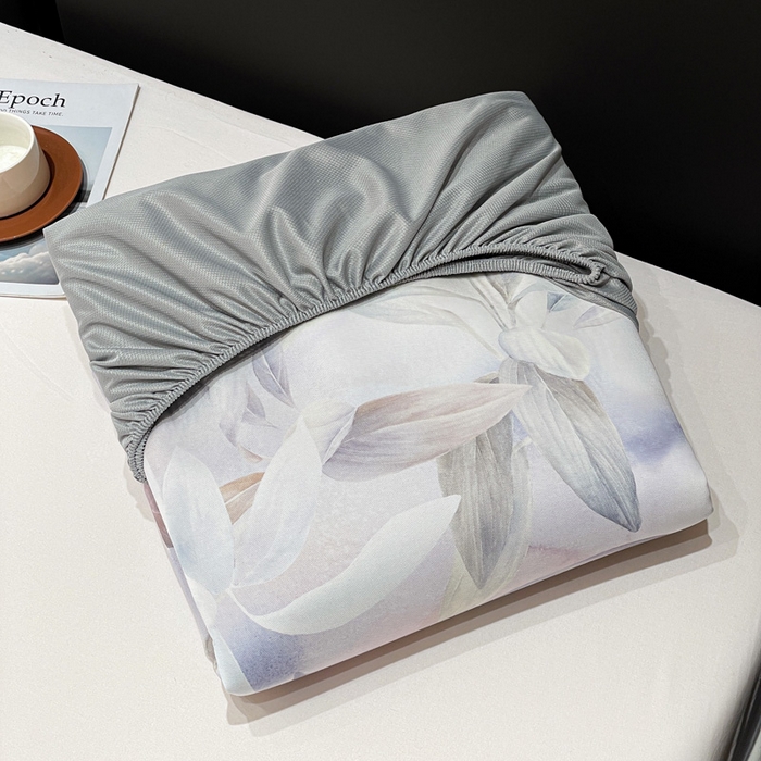 91家纺网 家纺一手货源 找家纺 富馨莱 2026新款高端竹纤维床笠款软凉席三件套夏季凉席席子 蝶韵