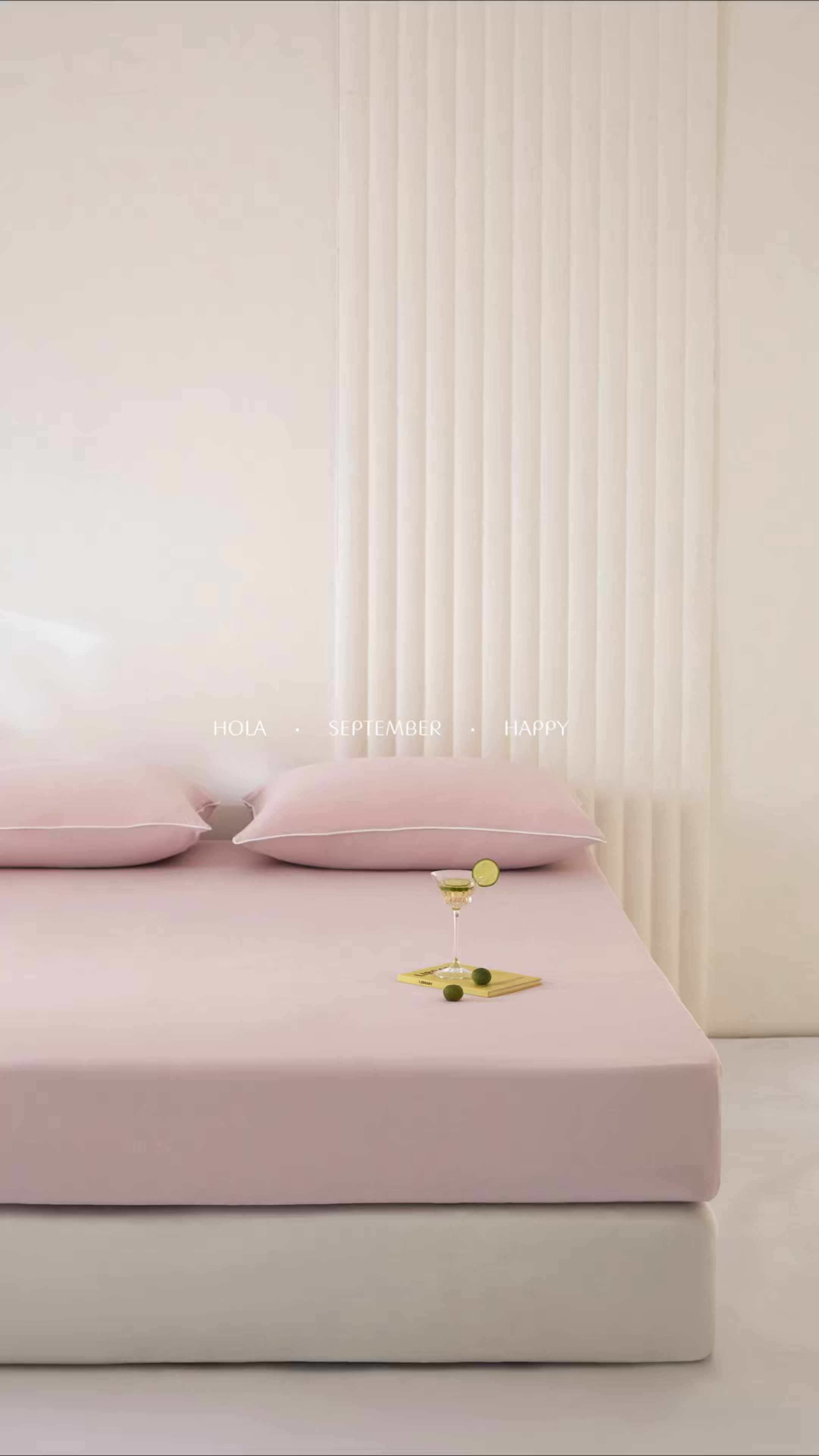 91家纺网 家纺一手货源 找家纺 头等舱  2026新款锦氨A类凉感（165克）床笠 某姆同款 豆沙粉