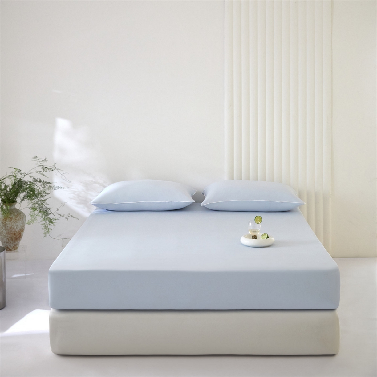 头等舱  2026新款锦氨A类凉感（165克）床笠 某姆同款 蓝灰