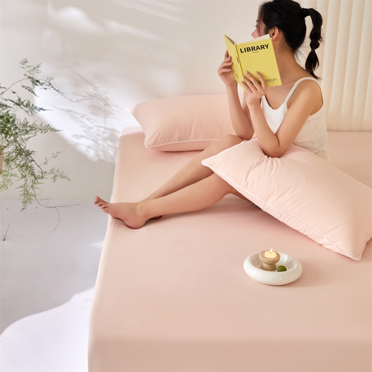 91家纺网 家纺一手货源 找家纺 头等舱  2026新款锦氨A类凉感（165克）床笠 某姆同款	 海棠玉