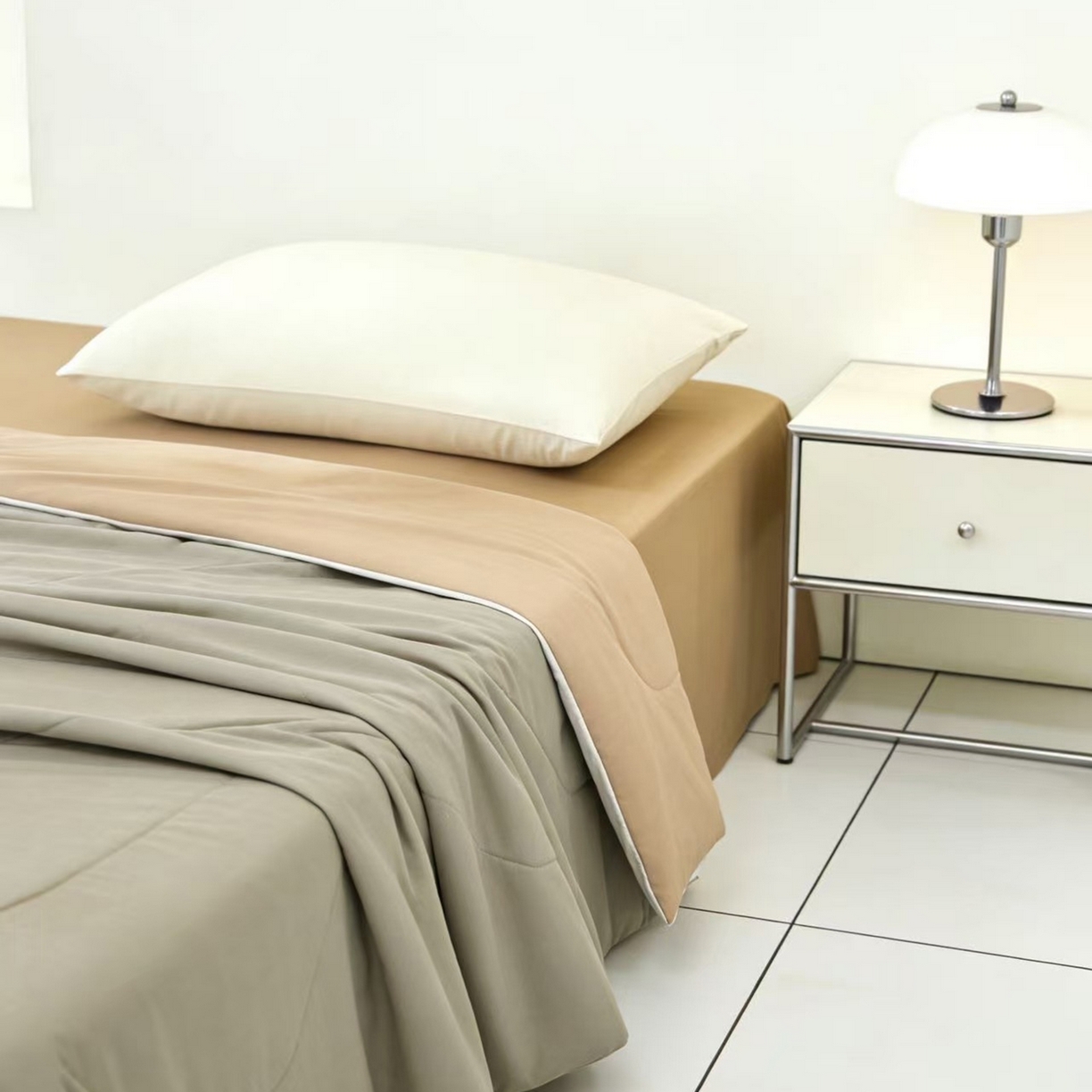 91家纺网 家纺一手货源 找家纺 LADYCOCO可可家居 2026新款coolmate多巴胺色系凉感夏被系列2 风吟麦浪（卡其+驼）