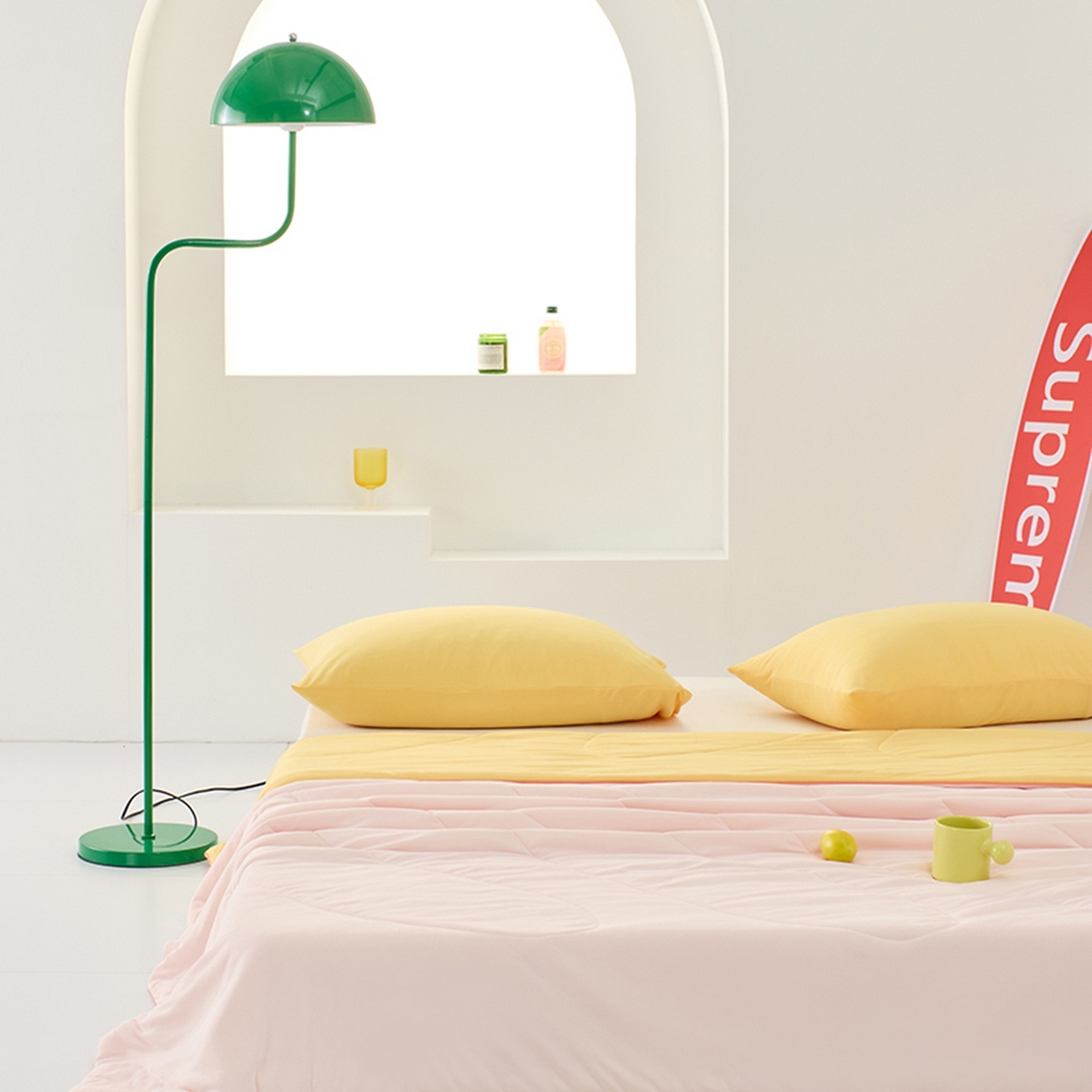 91家纺网 家纺一手货源 找家纺 LADYCOCO可可家居 2026新款coolmate多巴胺色系凉感夏被系列2 樱粉（粉色+橙黄）