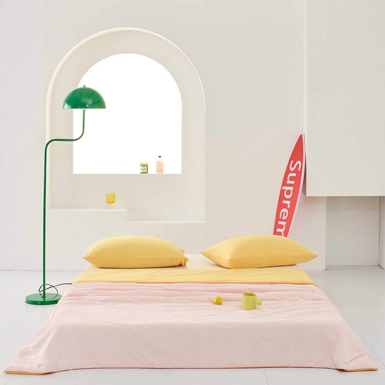 91家纺网 家纺一手货源 找家纺 LADYCOCO可可家居 2026新款coolmate多巴胺色系凉感夏被系列2 樱粉（粉色+橙黄）