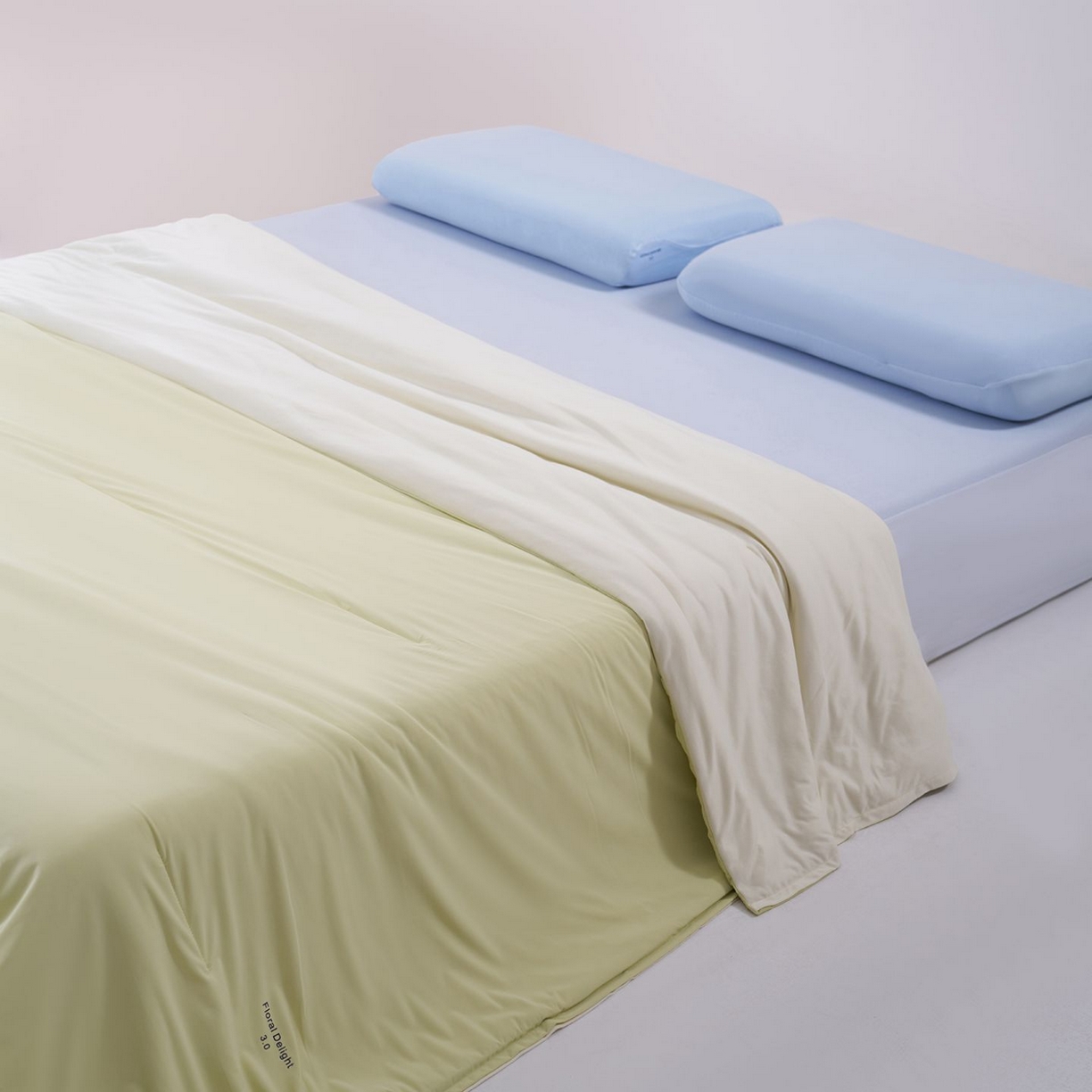 91家纺网 家纺一手货源 找家纺 花享莱 高品质2026新款亚朵酒店同款夏季双感深睡被夏被夏凉被pro3.0 竹青黄