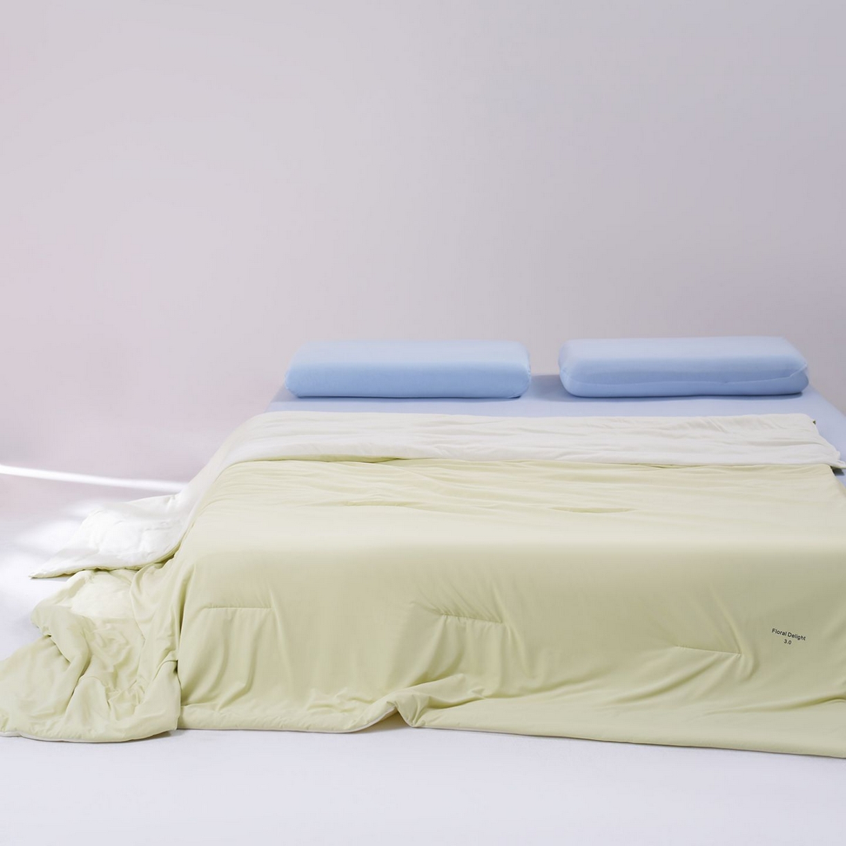 91家纺网 家纺一手货源 找家纺 花享莱 高品质2026新款亚朵酒店同款夏季双感深睡被夏被夏凉被pro3.0 竹青黄