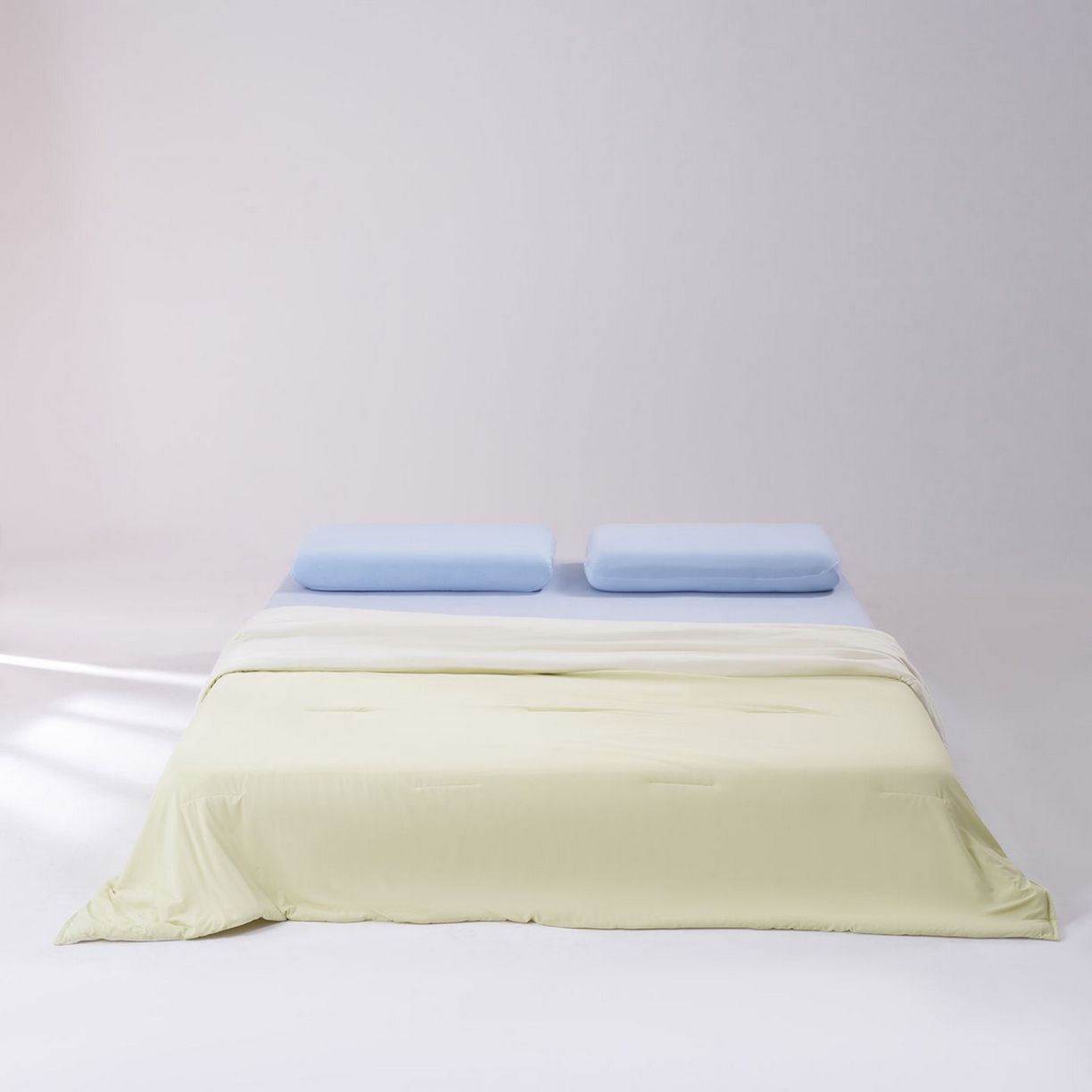 91家纺网 家纺一手货源 找家纺 花享莱 高品质2026新款亚朵酒店同款夏季双感深睡被夏被夏凉被pro3.0 竹青黄