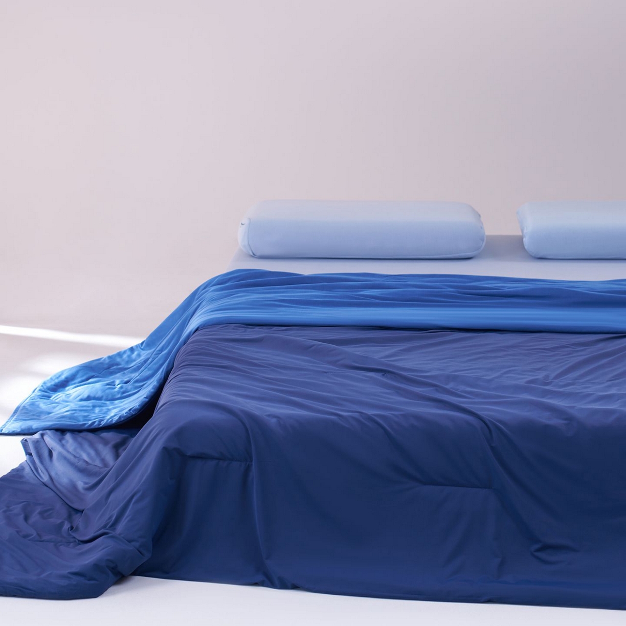 91家纺网 家纺一手货源 找家纺 花享莱 高品质2026新款亚朵酒店同款夏季双感深睡被夏被夏凉被pro3.0 深睡蓝