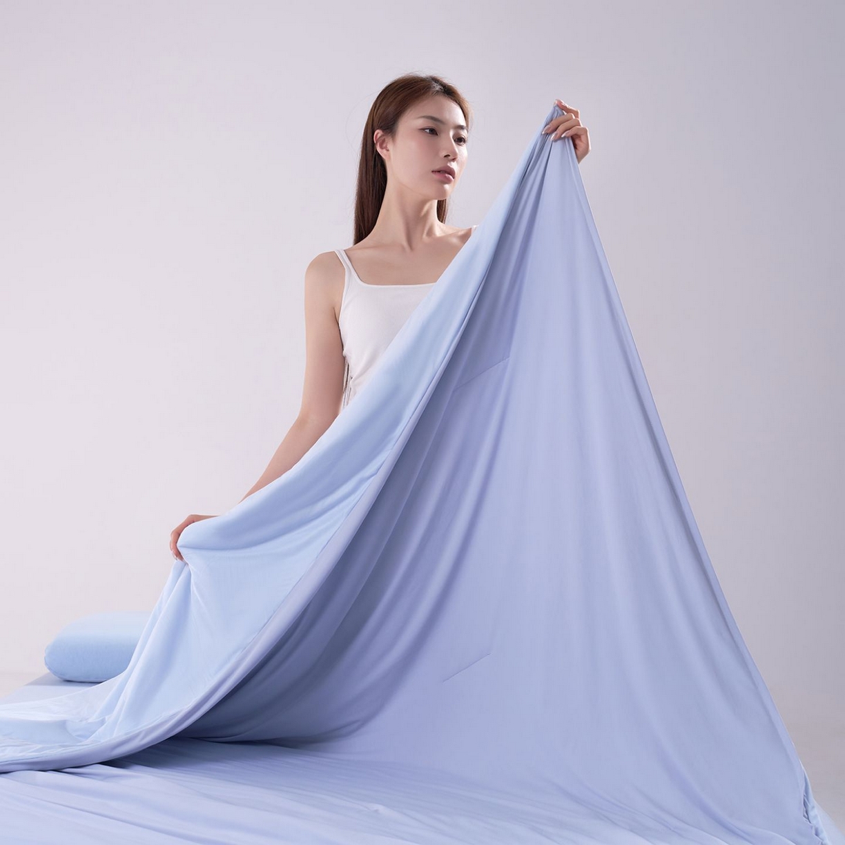 91家纺网 家纺一手货源 找家纺 花享莱 高品质2026新款亚朵酒店同款夏季双感深睡被夏被夏凉被pro3.0 青空灰