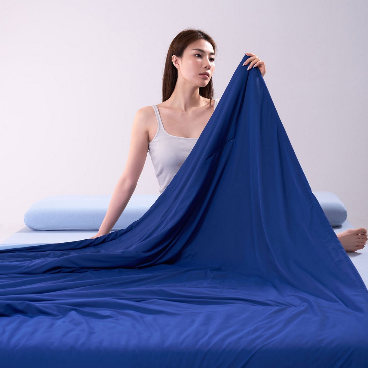 91家纺网 家纺一手货源 找家纺 花享莱 高品质2026新款亚朵酒店同款夏季双感深睡被夏被夏凉被pro3.0 深空蓝