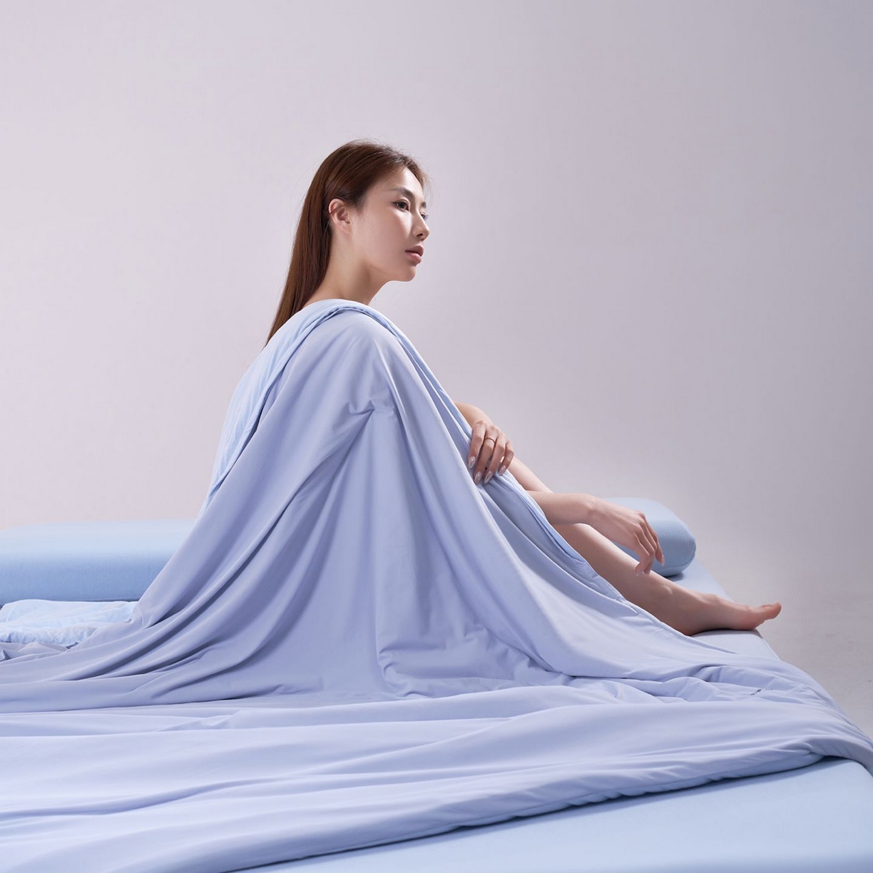 91家纺网 家纺一手货源 找家纺 花享莱 高品质2026新款亚朵酒店同款夏季双感深睡被夏被夏凉被pro3.0 青空灰