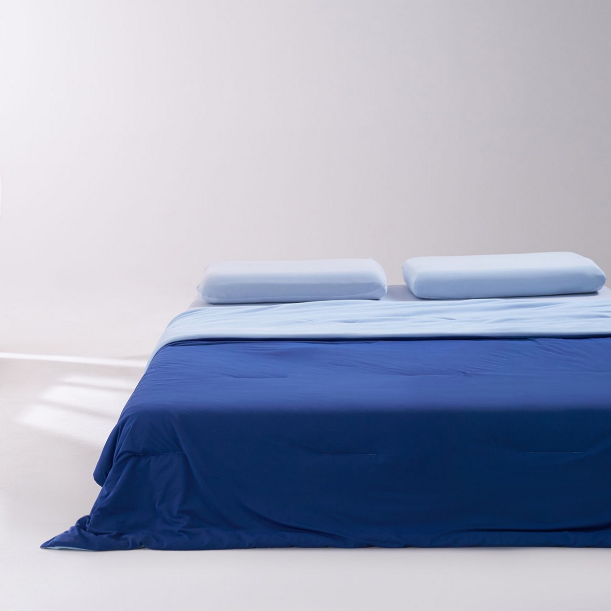 91家纺网 家纺一手货源 找家纺 花享莱 2026新款亚朵同款质量夏季双感深睡被夏被夏凉被pro3.0 深空蓝