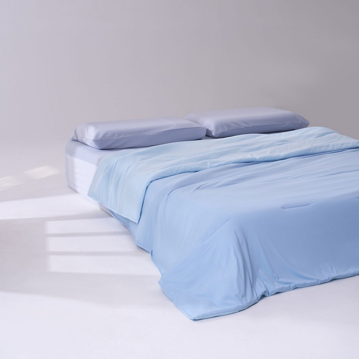 91家纺网 家纺一手货源 找家纺 花享莱 2026新款亚朵同款质量夏季双感深睡被夏被夏凉被pro3.0 静水蓝