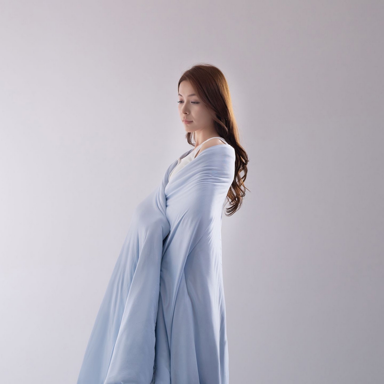 91家纺网 家纺一手货源 找家纺 花享莱 2026新款亚朵同款质量夏季双感深睡被夏被夏凉被pro3.0 青空灰