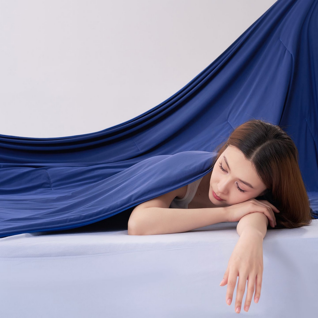 91家纺网 家纺一手货源 找家纺 花享莱 2026新款亚朵同款质量夏季双感深睡被夏被夏凉被pro3.0 深睡蓝