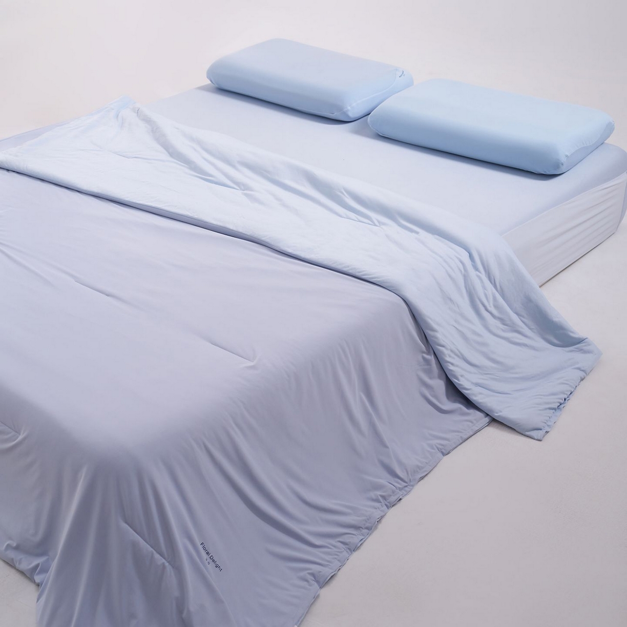 91家纺网 家纺一手货源 找家纺 花享莱 2026新款亚朵同款质量夏季双感深睡被夏被夏凉被pro3.0 青空灰