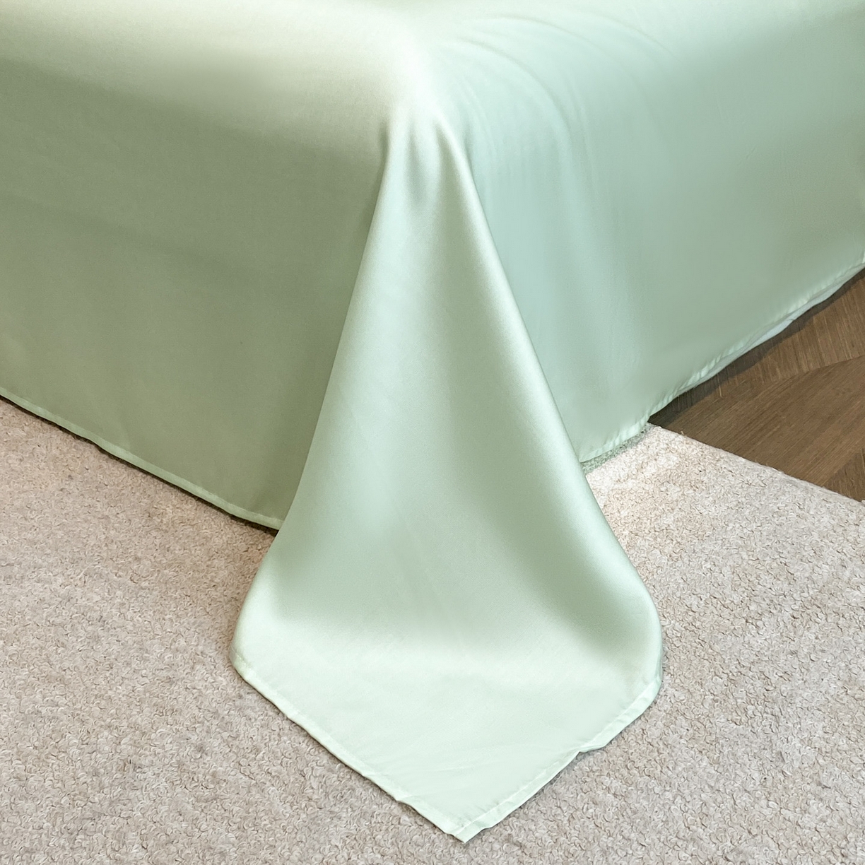 91家纺网 家纺一手货源 找家纺 博纳家纺 2026新款数码印花天丝宽边四件套 半夏