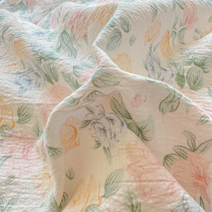 91家纺网 家纺一手货源 找家纺 （总）梵希雅 2026新款A类木棉皱皱纱四件套