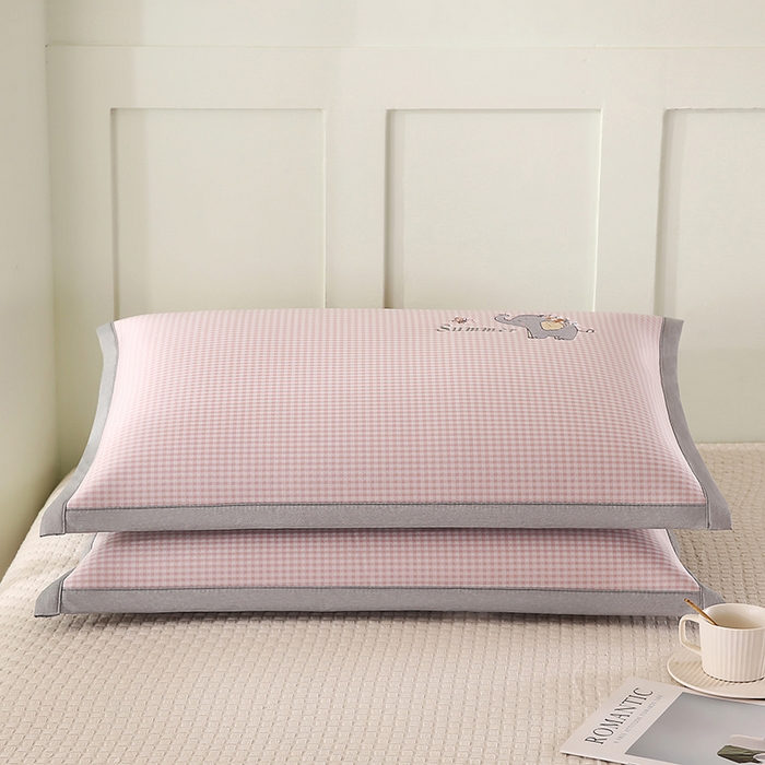 91家纺网 家纺一手货源 找家纺 （总）小牛席业 2026新款夏日小象凉感冰丝席枕套夏天枕套冰丝枕套竹枕套藤枕套冰藤枕套