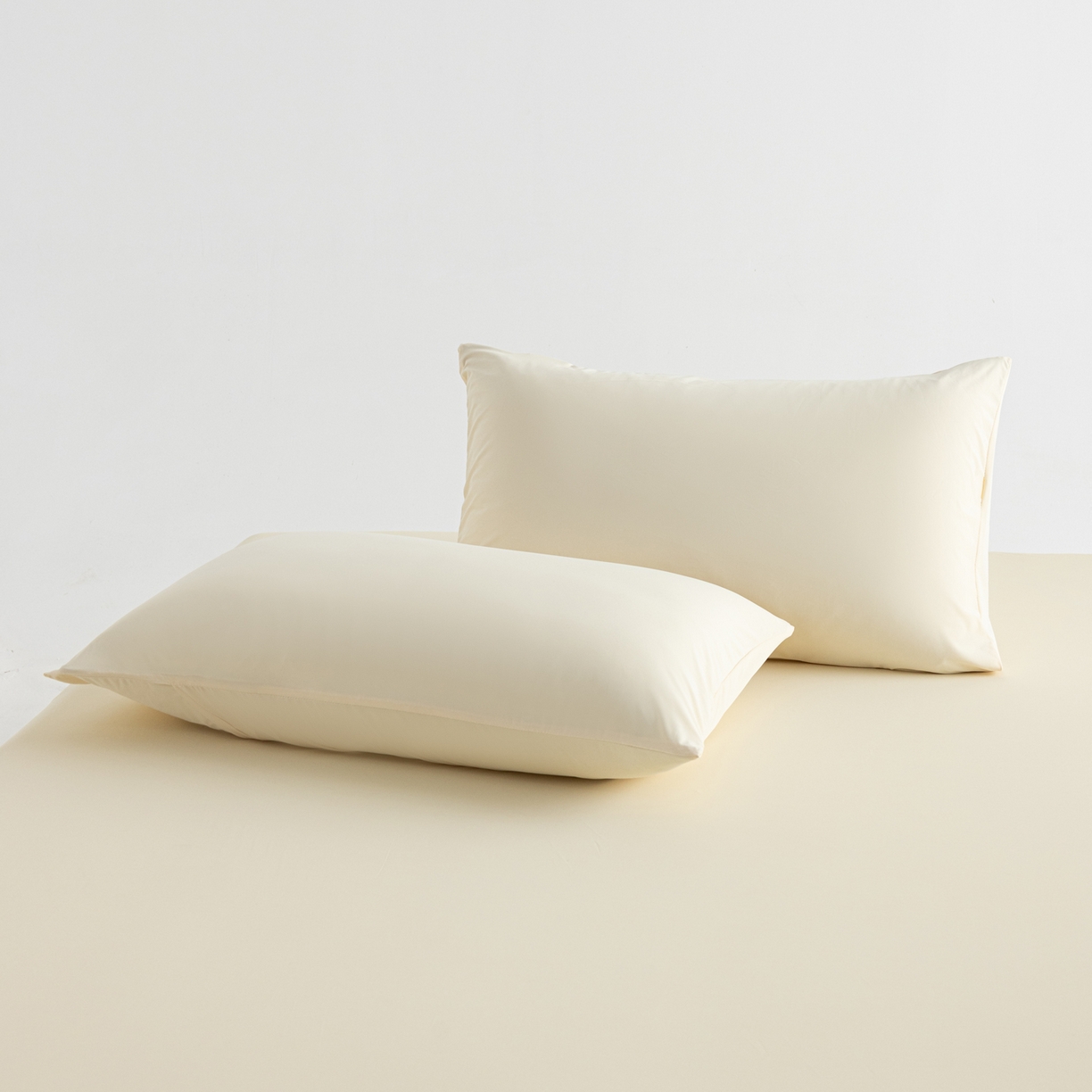 91家纺网 家纺一手货源 找家纺 梵心家纺 2026新款A类深睡星球床笠床垫保护罩床垫套枕套三件套160g氨纶 浅蛋黄