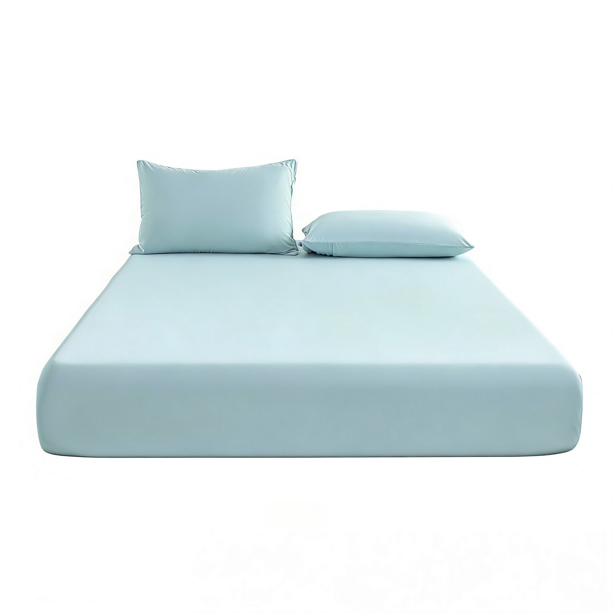 91家纺网 家纺一手货源 找家纺 梵心家纺 2026新款A类深睡星球床笠床垫保护罩床垫套枕套三件套160g氨纶 海风兰