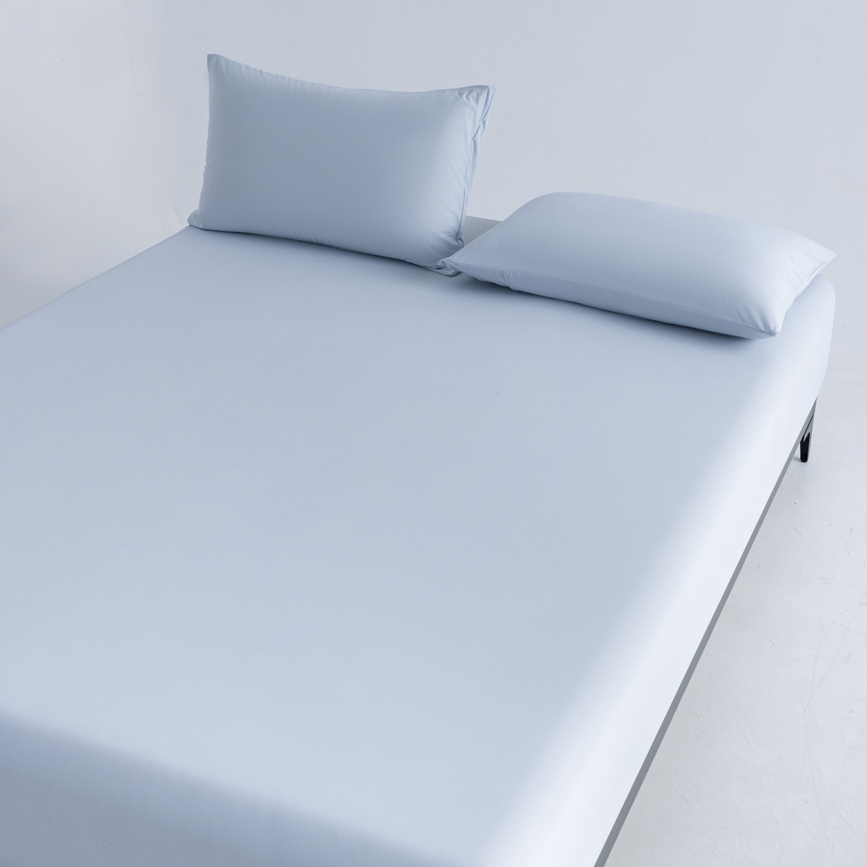 91家纺网 家纺一手货源 找家纺 梵心家纺 2026新款A类深睡星球床笠床垫保护罩床垫套枕套三件套160g氨纶 云天蓝