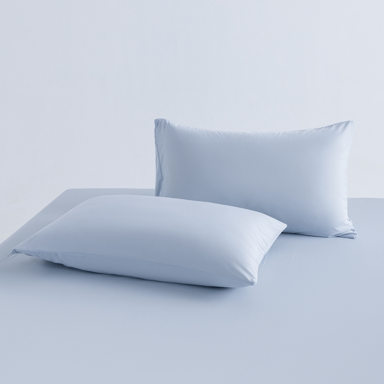 91家纺网 家纺一手货源 找家纺 梵心家纺 2026新款A类深睡星球床笠床垫保护罩床垫套枕套三件套160g氨纶 云天蓝