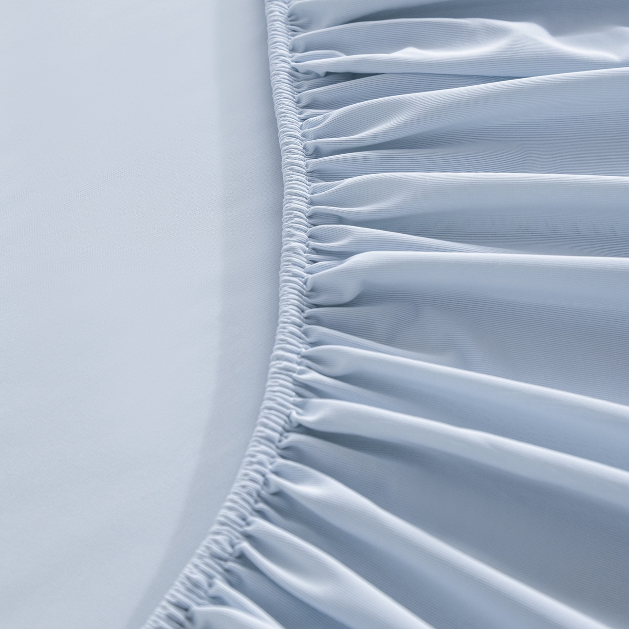 91家纺网 家纺一手货源 找家纺 梵心家纺 2026新款A类深睡星球床笠床垫保护罩床垫套枕套三件套160g氨纶 云天蓝